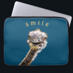 Happy Ostrich Laptopschutzhülle<br><div class="desc">Happy Ostrich - Choose your color</div>