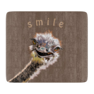Happy Ostrich Schneidebrett