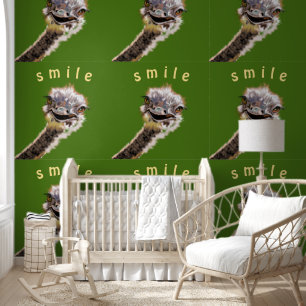 Happy Ostrich Smile Text Funny Tapete