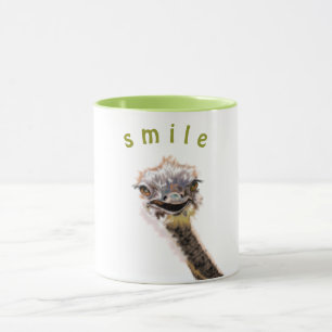 Happy Ostrich Tasse Lächeln