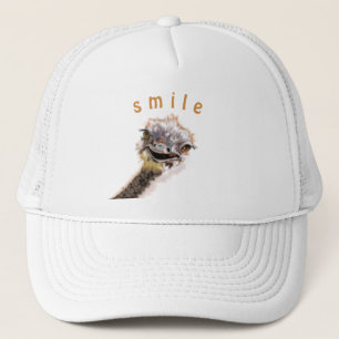 Happy Ostrich Trucker Hat - Lächeln - Sei glücklic Truckerkappe