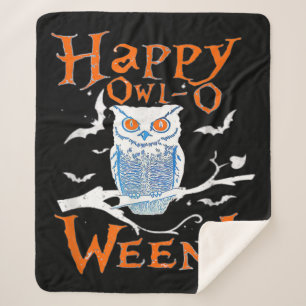 Happy Owl Owl Halloween Kostümgeschenk Sherpadecke
