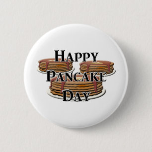 Happy Pancake Day Button