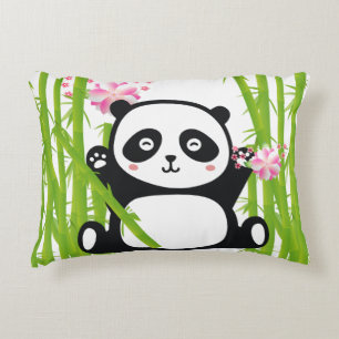 Happy Panda mit Bamboo & Cherry Blossom Dekokissen