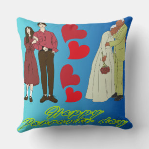 Happy Parents' Day throw Kissen, Dekoration am Par Kissen