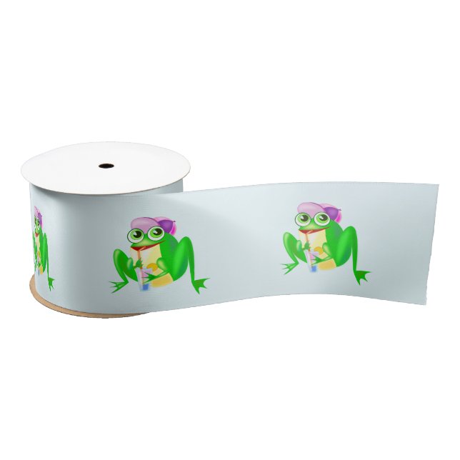 Happy Party Frog Satinband (Spule)