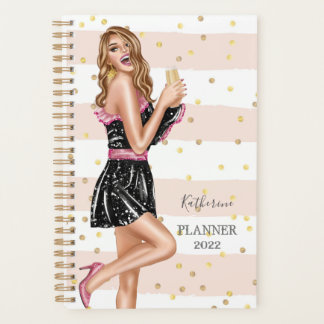 Happy Party Girl Spiral Foto Planner Planer