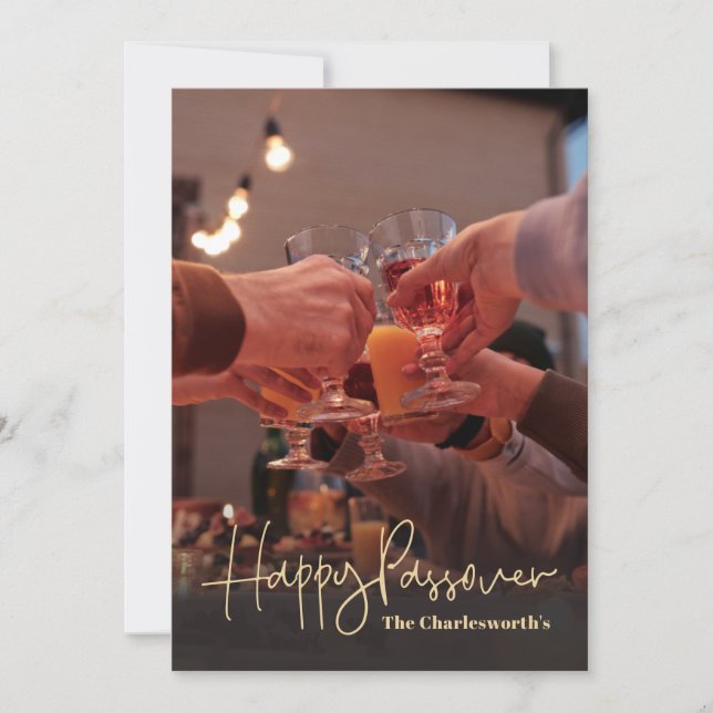 Happy Passover Feiertagskarte (Vorderseite)