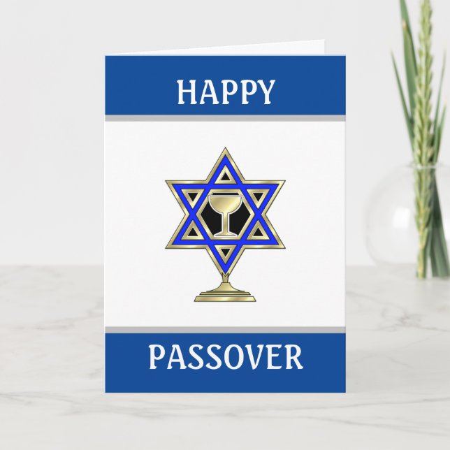 Happy Passover Jewish Star Karte (Vorderseite)