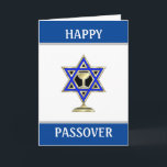Happy Passover Jewish Star Karte<br><div class="desc">Jüdische Feierlichkeiten und Dekorationen personalisierte Geschenkideen</div>