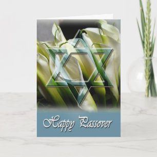 Happy Passover Karte mit Star of David und callas