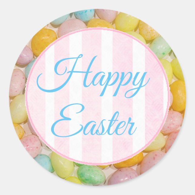 Happy Pastel Pastel Jelly Bean Stickers (Devant)