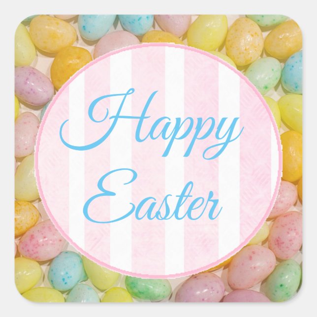 Happy Pastel Pastel Jelly Bean Stickers (Devant)