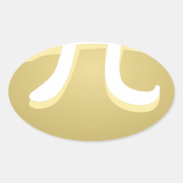 Happy-Pate Ovaler Aufkleber