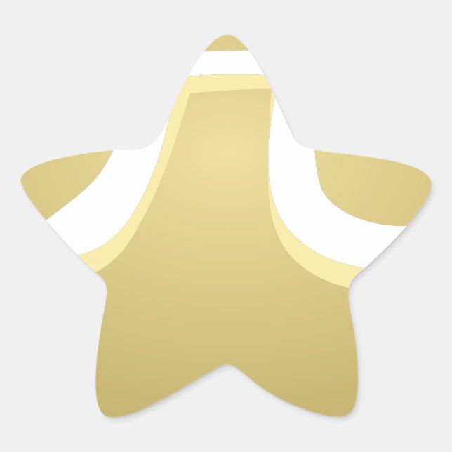 Happy-Pate Stern-Aufkleber (Vorderseite)