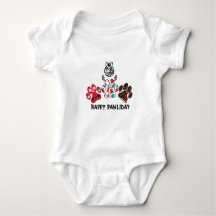 Happy Pawliday - Weihnachts-Urlaub Baby Bodysuit
