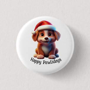Happy Pawlidays Button