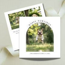 Happy Pawlidays Dog Arch Foto Weihnachtsmann