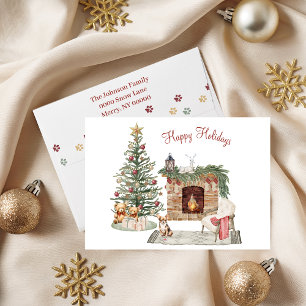 Happy Pawlidays Dog Design - Chihuahua Feiertagskarte