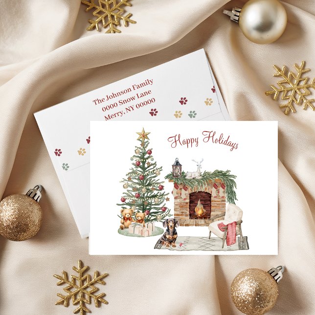 Happy Pawlidays Dog Design - Dackel Feiertagskarte (Von Creator hochgeladen)