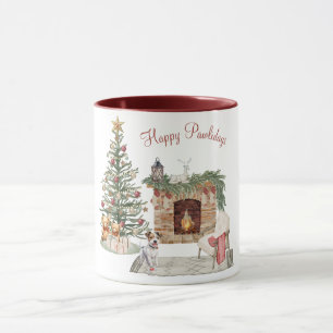 Happy Pawlidays Dog Design - Jack Russell Tasse