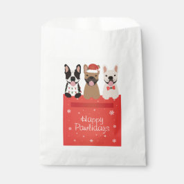 Happy Pawlidays French Bulldogs Geschenktütchen