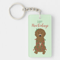 Happy Pawlidays Goldendoodle Weihnachtslicht