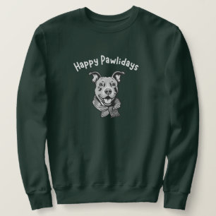 Happy Pawlidays (Happy Pup with Perky Ears) Sweatshirt