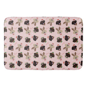 Happy Pawlidays Labrador Retriever Hunde Badematte