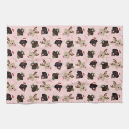 Happy Pawlidays Labrador Retriever Hunde Geschirrtuch