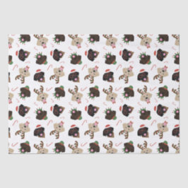 Happy Pawlidays Labrador Retriever Hunde Seidenpapier