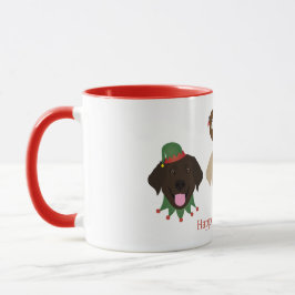 Happy Pawlidays Labrador Retriever Hunde Tasse