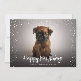 Happy Pawlidays Niedlich Hund Foto Weihnachten
