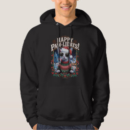 Happy Pawlidays Sphynx Cat Frohe Weihnachtsfeierta Hoodie