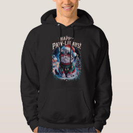 Happy Pawlidays Tuxedo Cat Frohe Weihnachtsfeierta Hoodie
