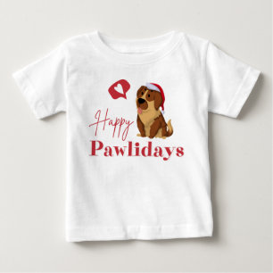 Happy Pawlydays Baby T-shirt