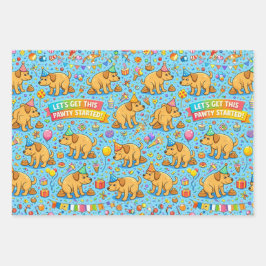 Happy Pawty Dog Party Geschenkpapier Set
