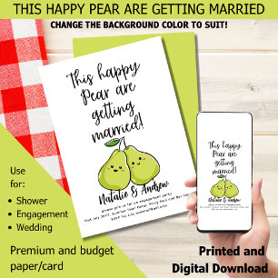 HAPPY PEAR LeahG Funny Niedlich Summer Brautparty Einladung
