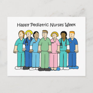 Happy Pediatric Nurses Week - Oktober Postkarte