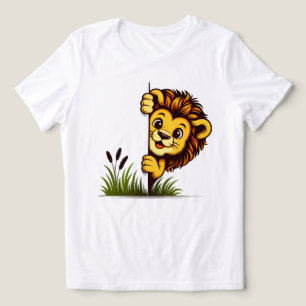 Happy Peek Lion Damen Natur T-Shirt Tri-Blend Shirt