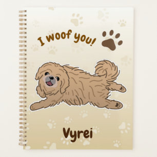 Happy Pekingese Dog Lover I Woof You Paws Planer