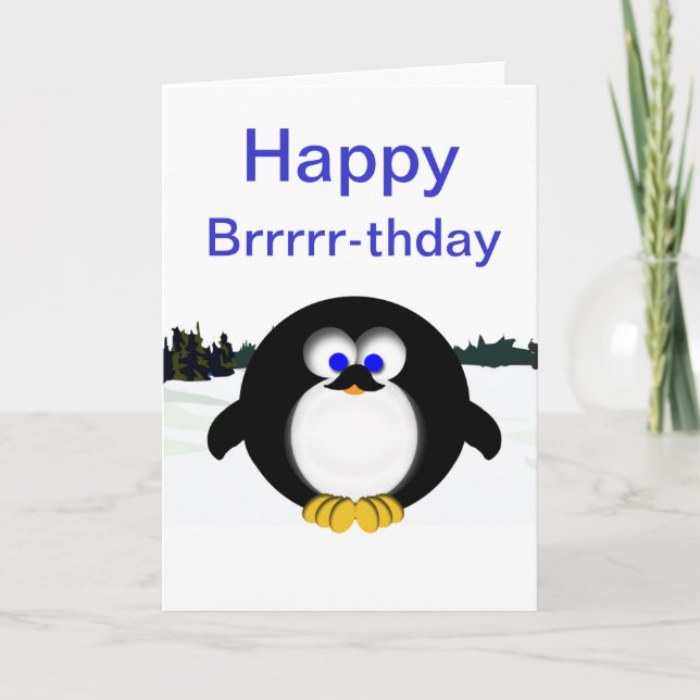 Happy Penguin Karte (Vorderseite)