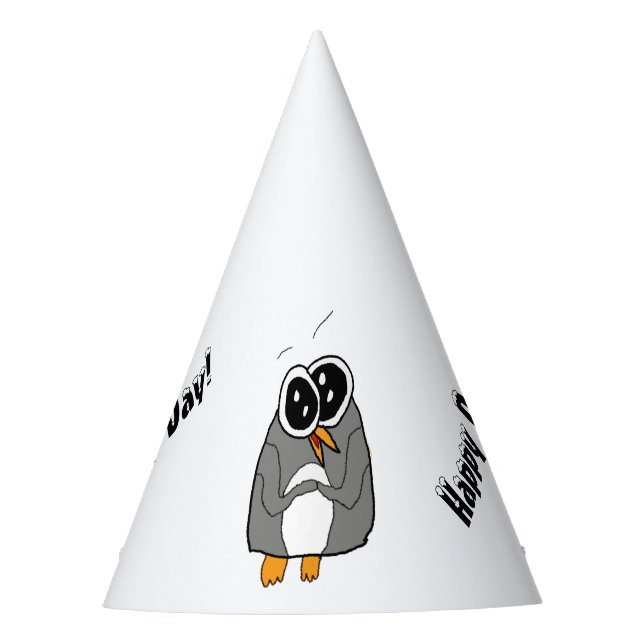 Happy Penguin Party Hat Partyhütchen (Vorderseite)