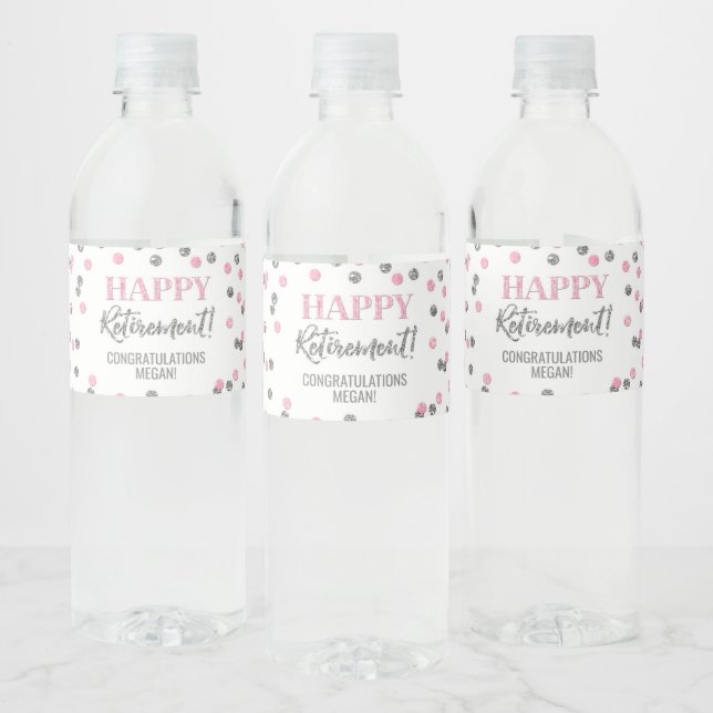 Happy Pension Pink Silver Confetti (Flaschen)