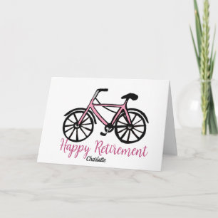 Happy Pension Rosa Bike Card Karte