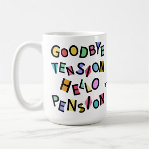 Happy Pensioner Funny Retiree Senior Old Man Lady Kaffeetasse