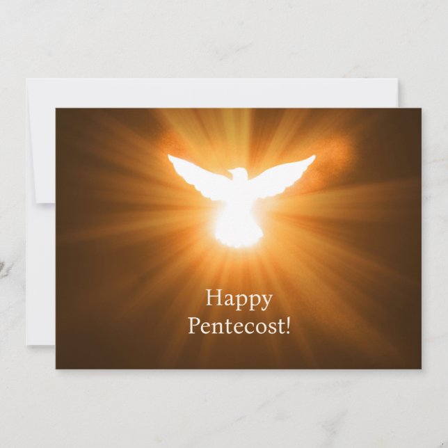 Happy Pentecost Feiertagskarte (Vorderseite)