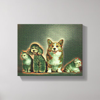 Happy Pet Artwork Leinwanddruck