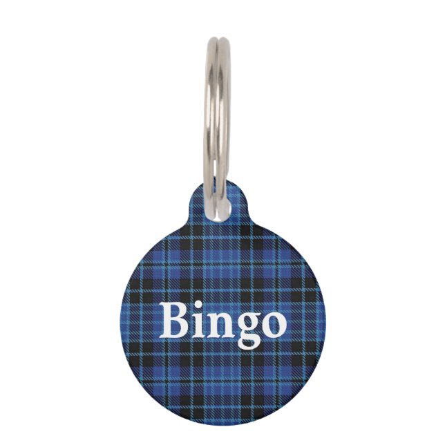 Happy Pet Scottish Clergy Tartan Kariert Tiernamensmarke (Vorderseite)