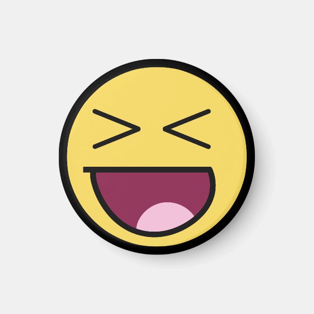 Happy Phantastisch Face Magnet (Vorne)